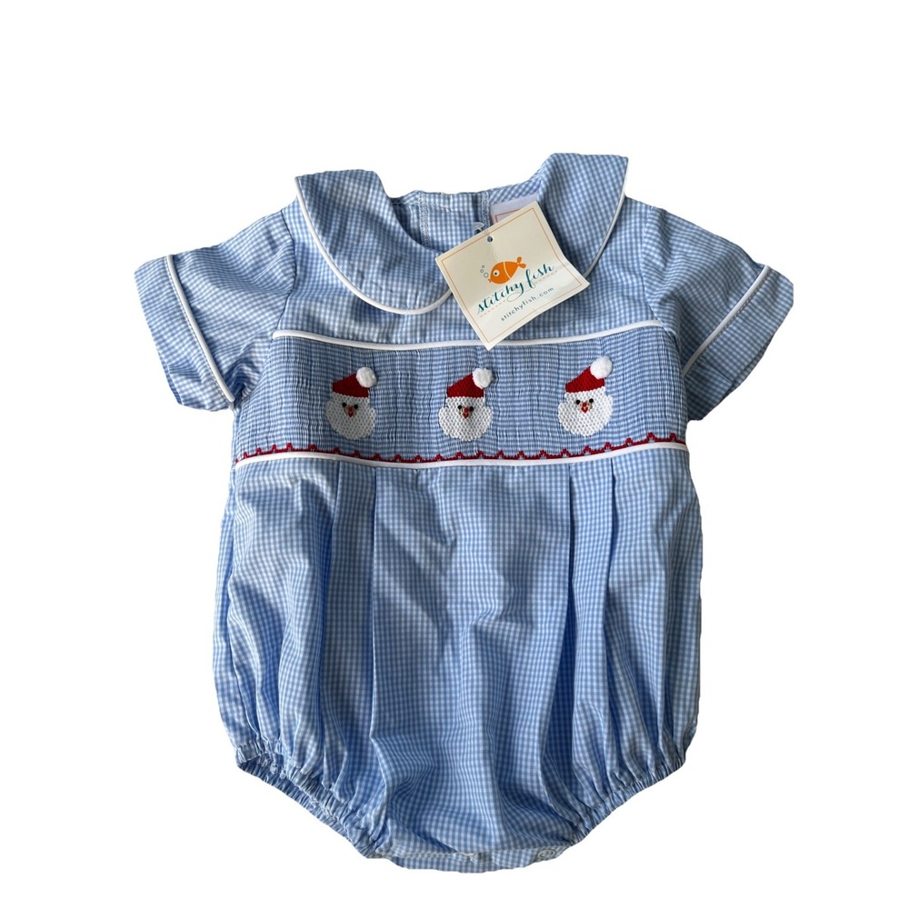 Stitchy Fish Jolly St. Nick‎ Applique Bubble, Blue 3M